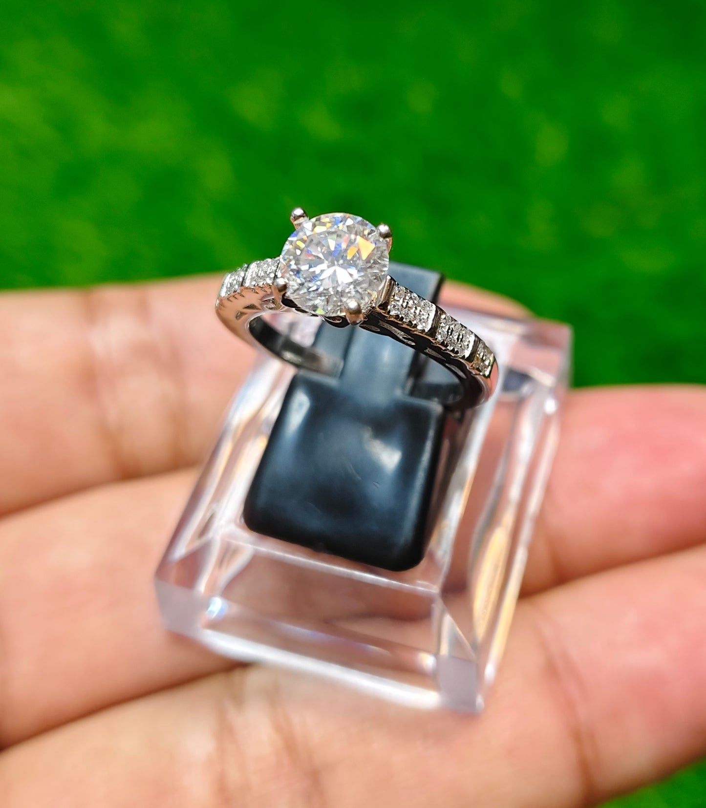 Moissanite Diamond Ring