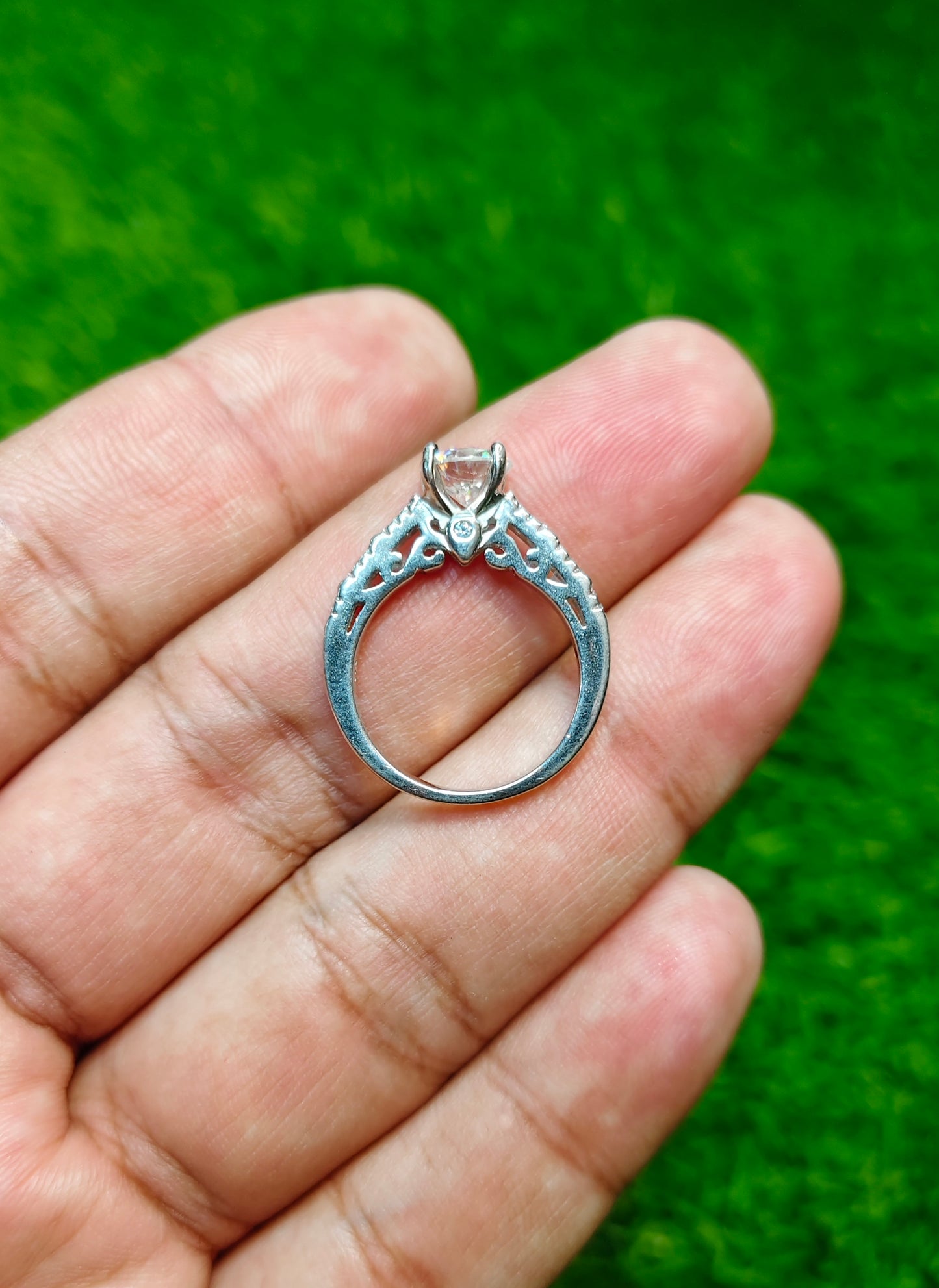 Moissanite Diamond Ring