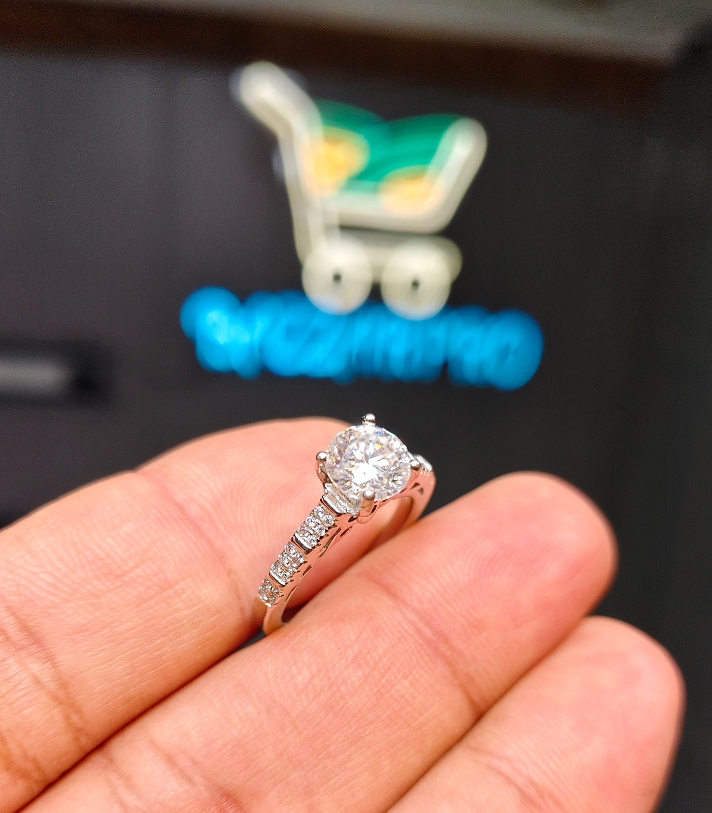 Moissanite Diamond Ring