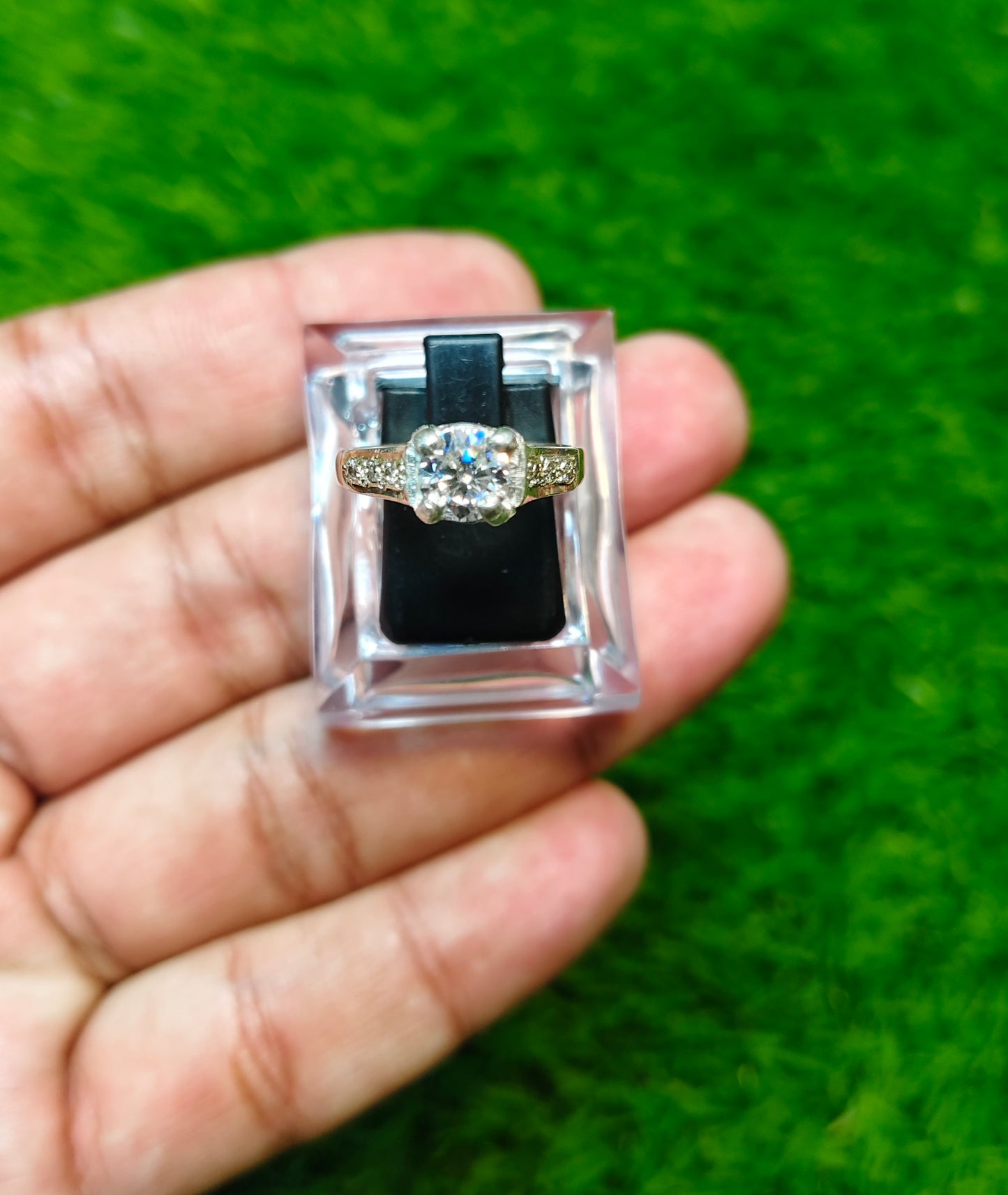 Moissanite Diamond Ring