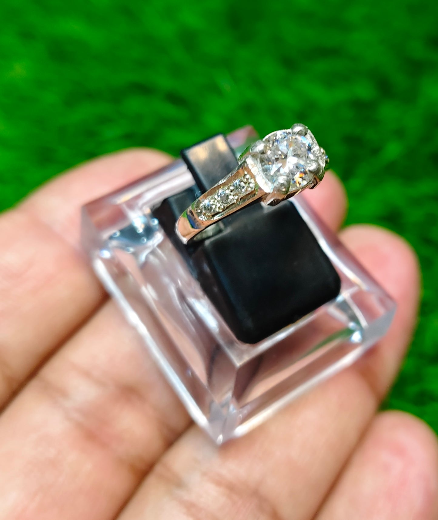 Moissanite Diamond Ring