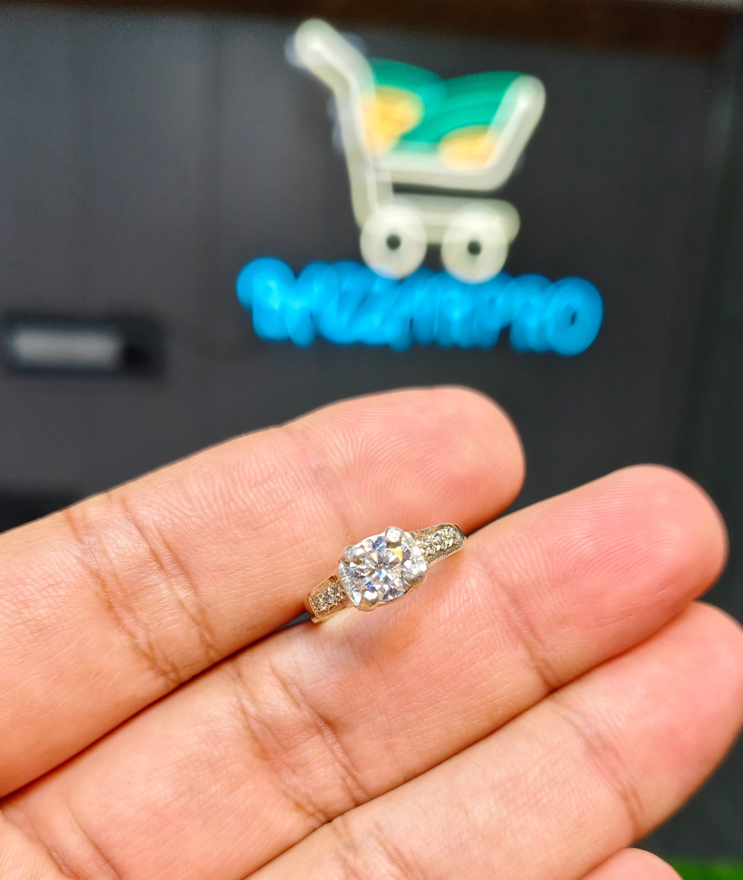 Moissanite Diamond Ring