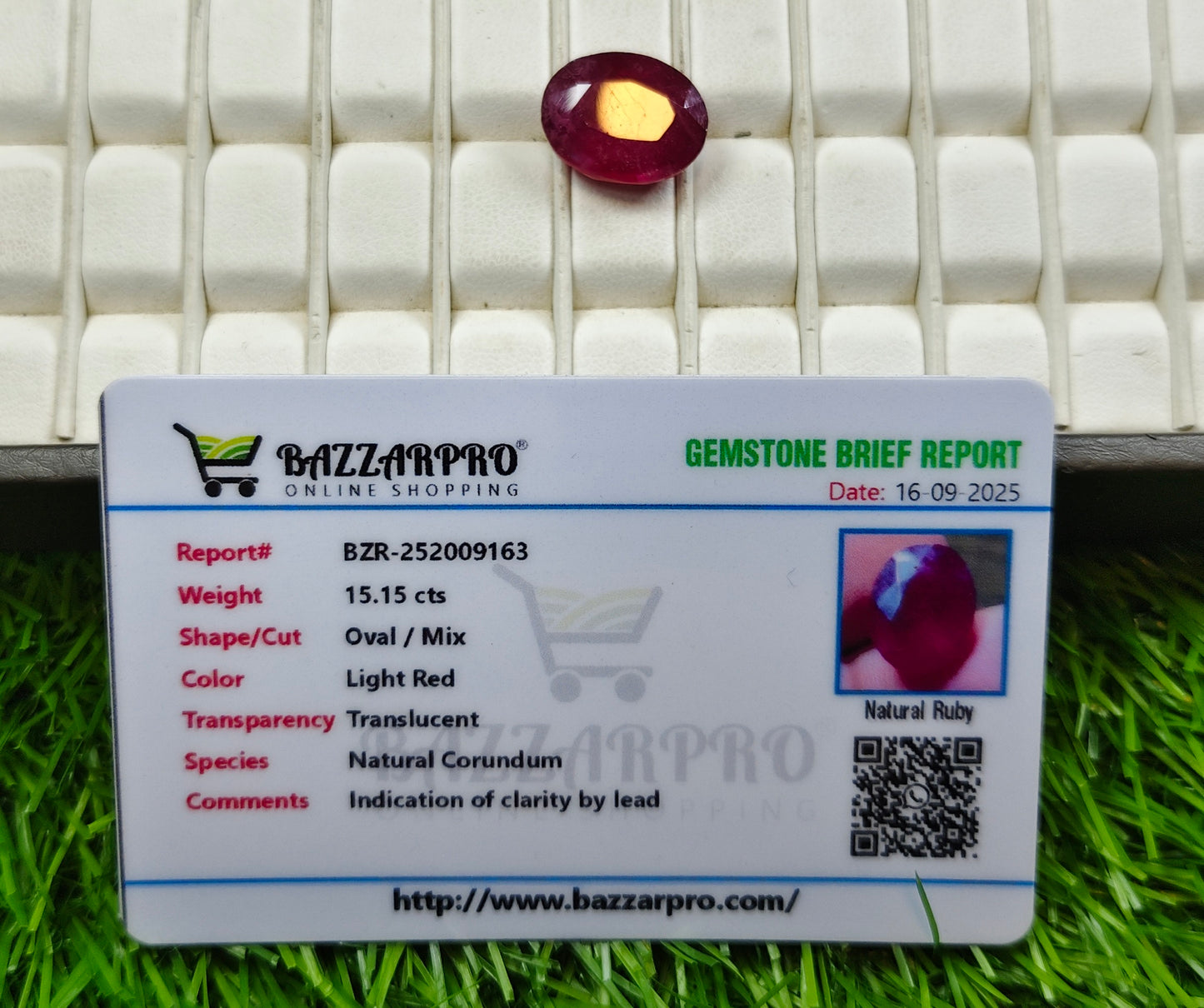 Premium Ruby With Lab Certificate