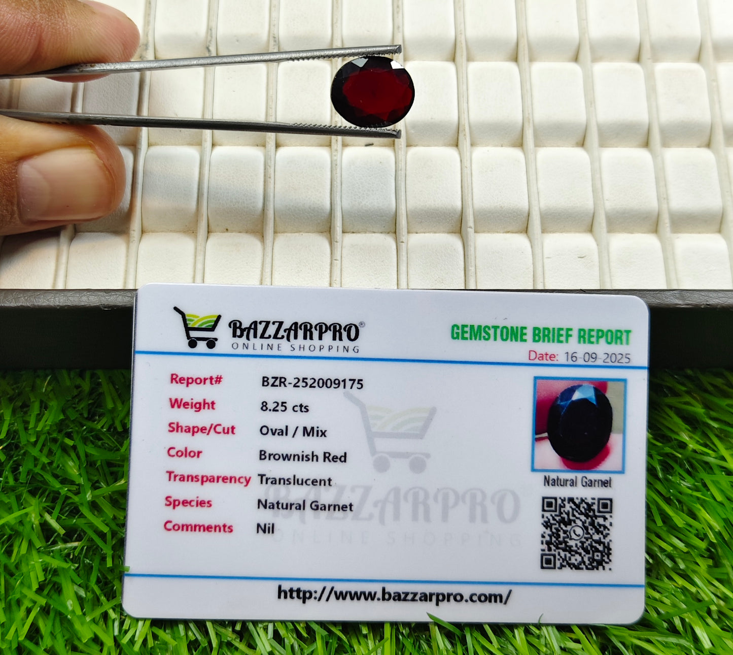 Premium Garnet With Lab Certificate