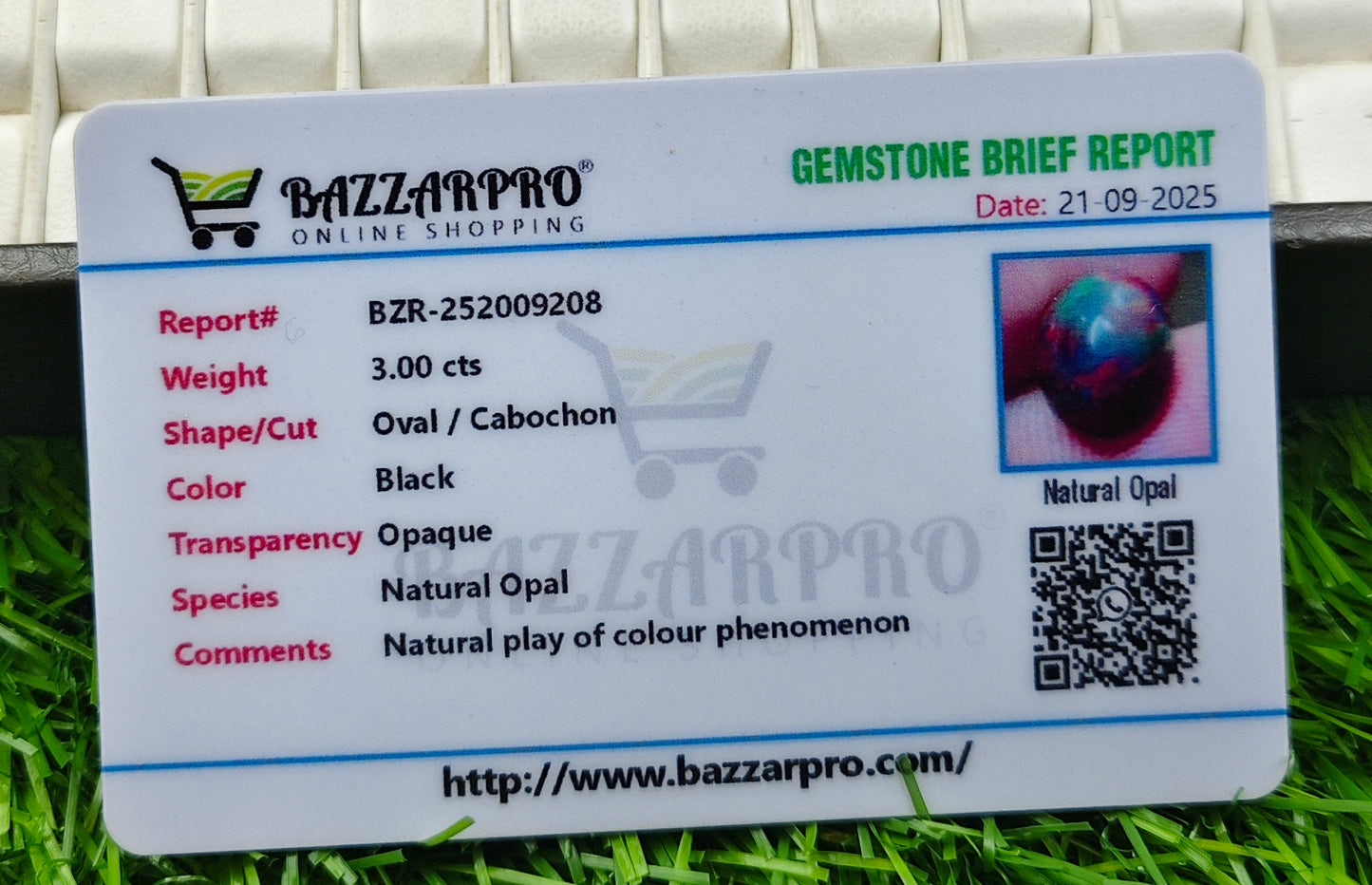 Premium Opal With Lab Certificate