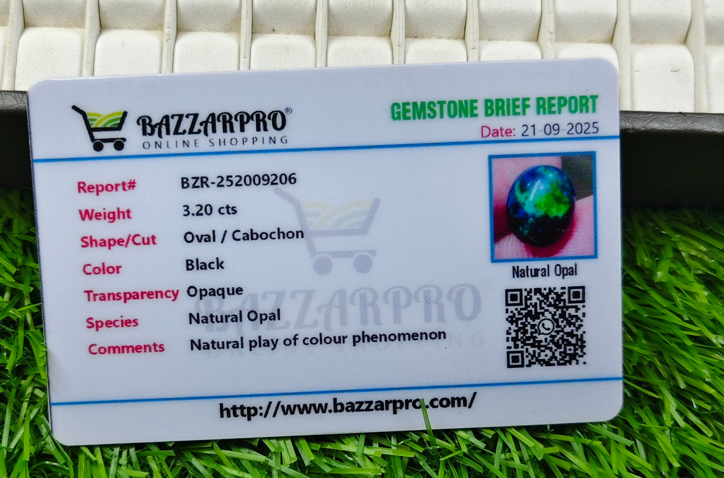 Premium Opal With Lab Certificate