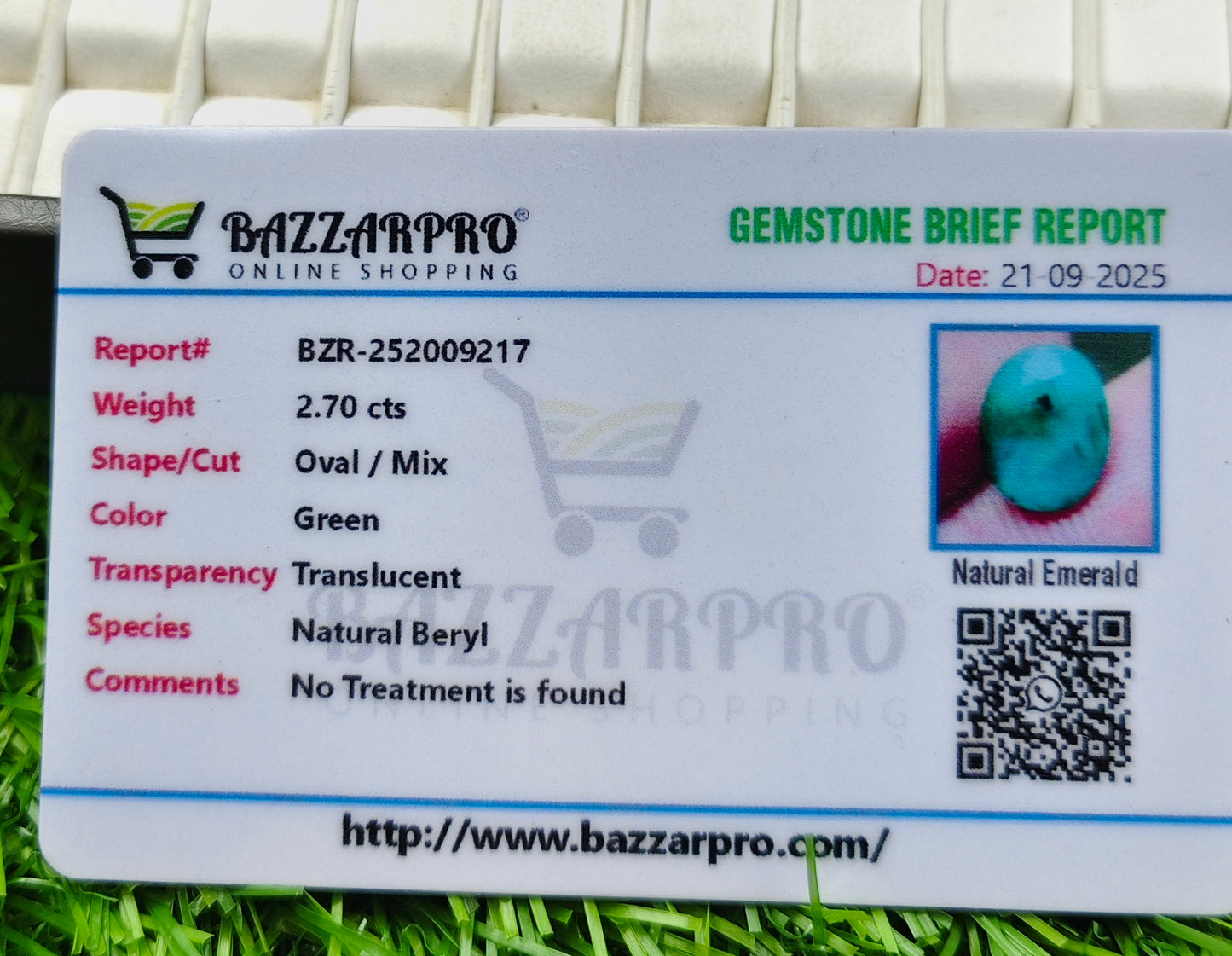 Premium Zamurd With Lab Certificate