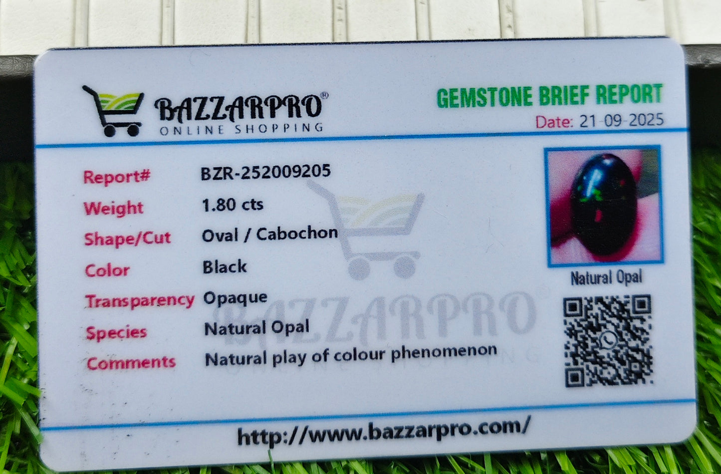 Premium Opal With Lab Certificate