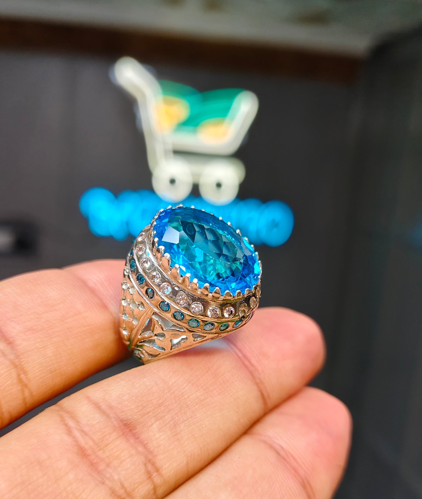 Blue Topaz Ring