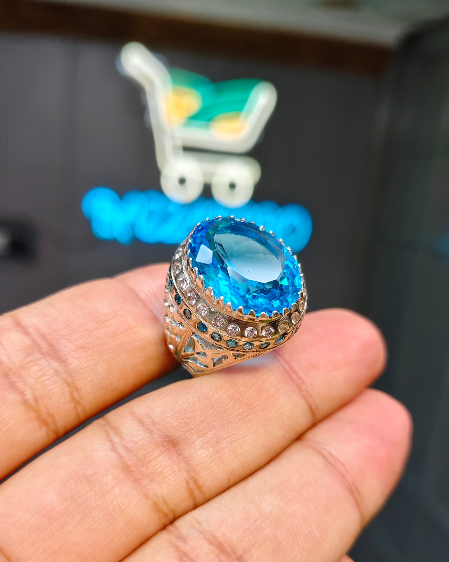 Blue Topaz Ring