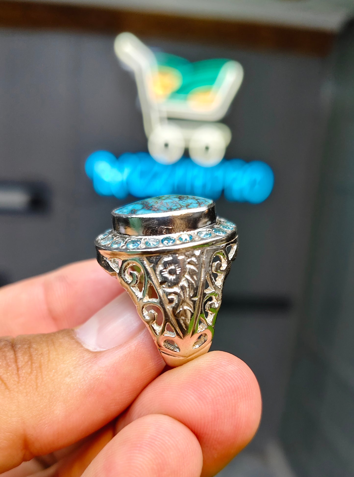 Natural Feroza Ring