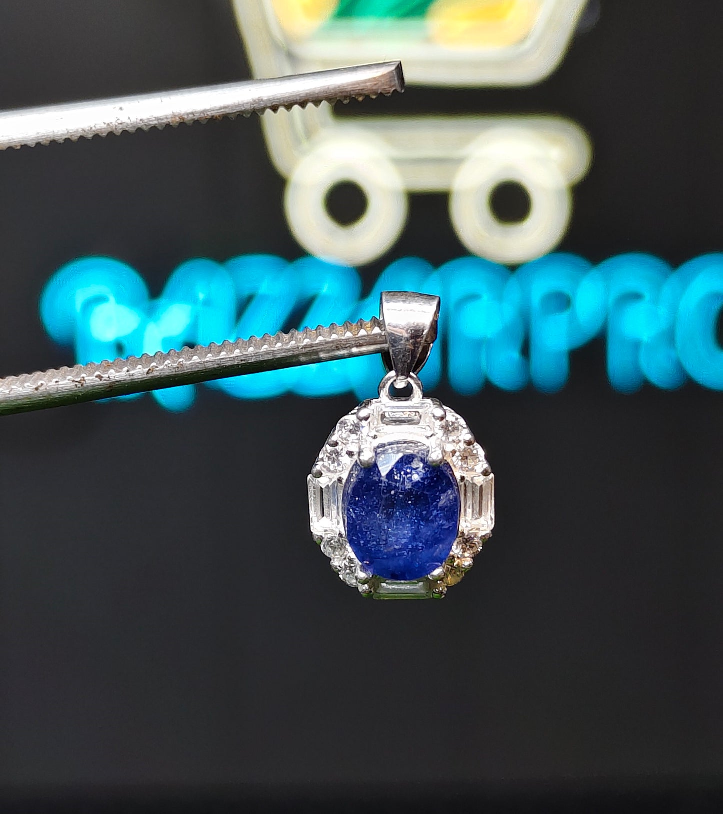 Neelam Locket Set