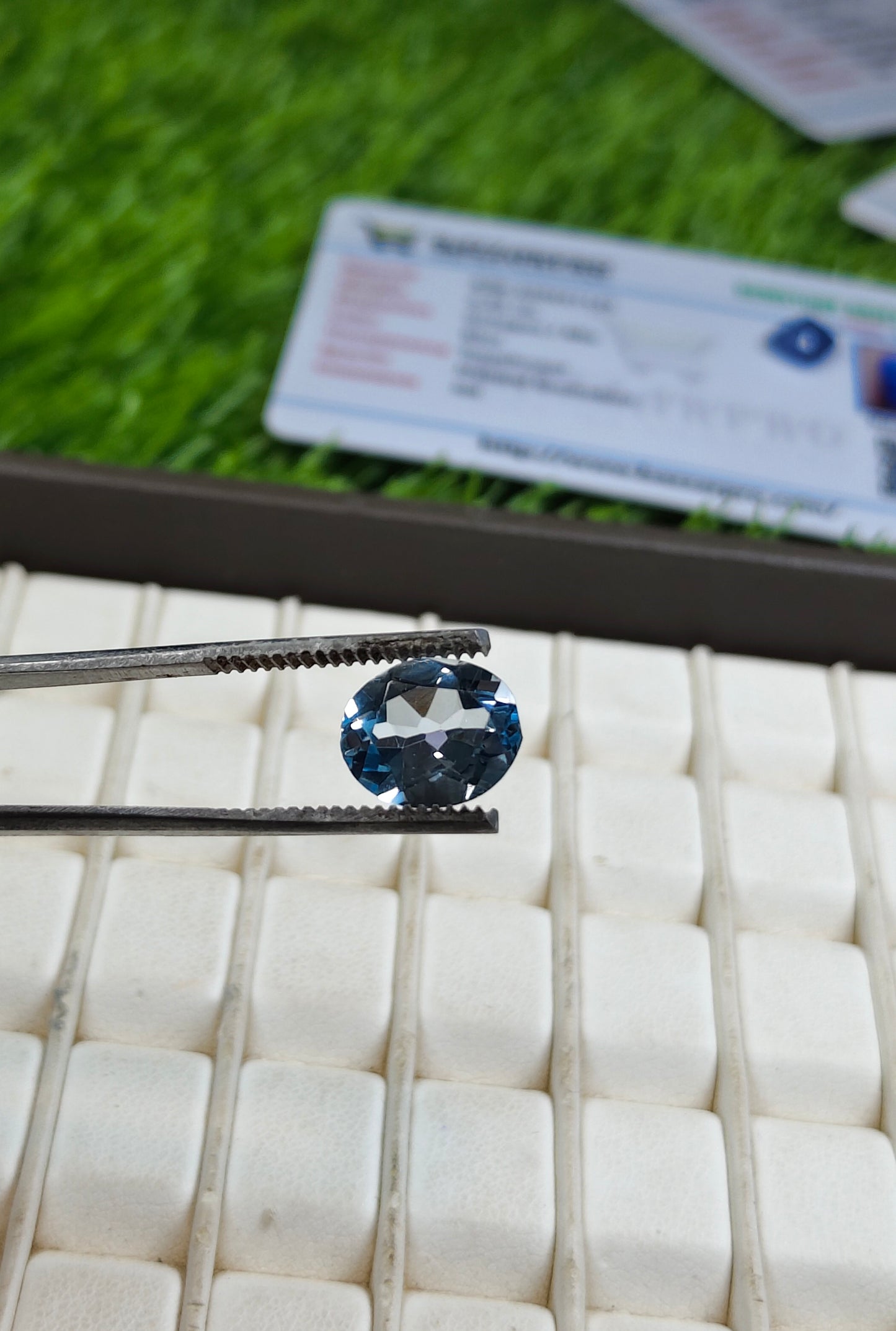 Blue Topaz With Lab Certificate