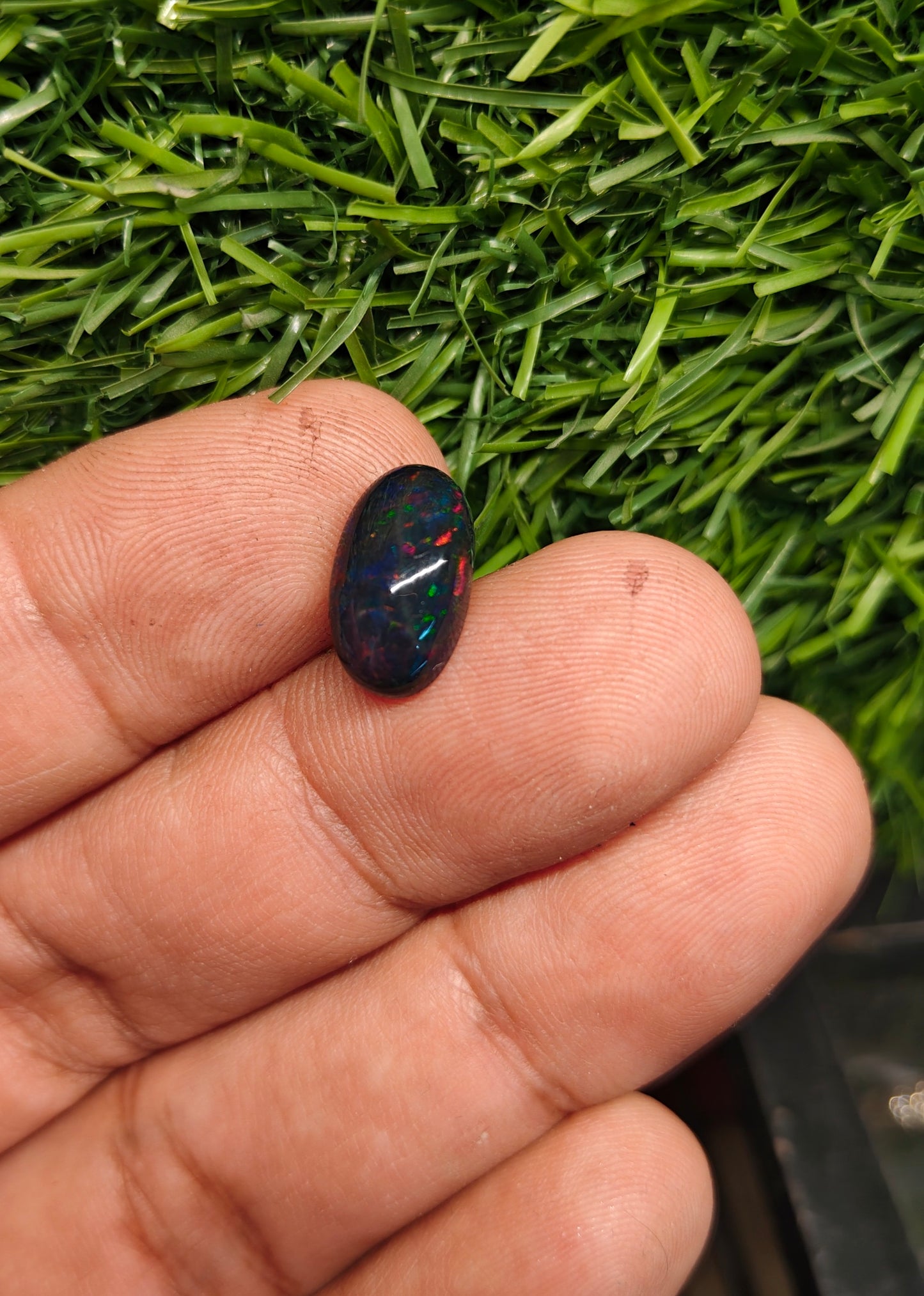 Black Fire Opal With Lab Certificate