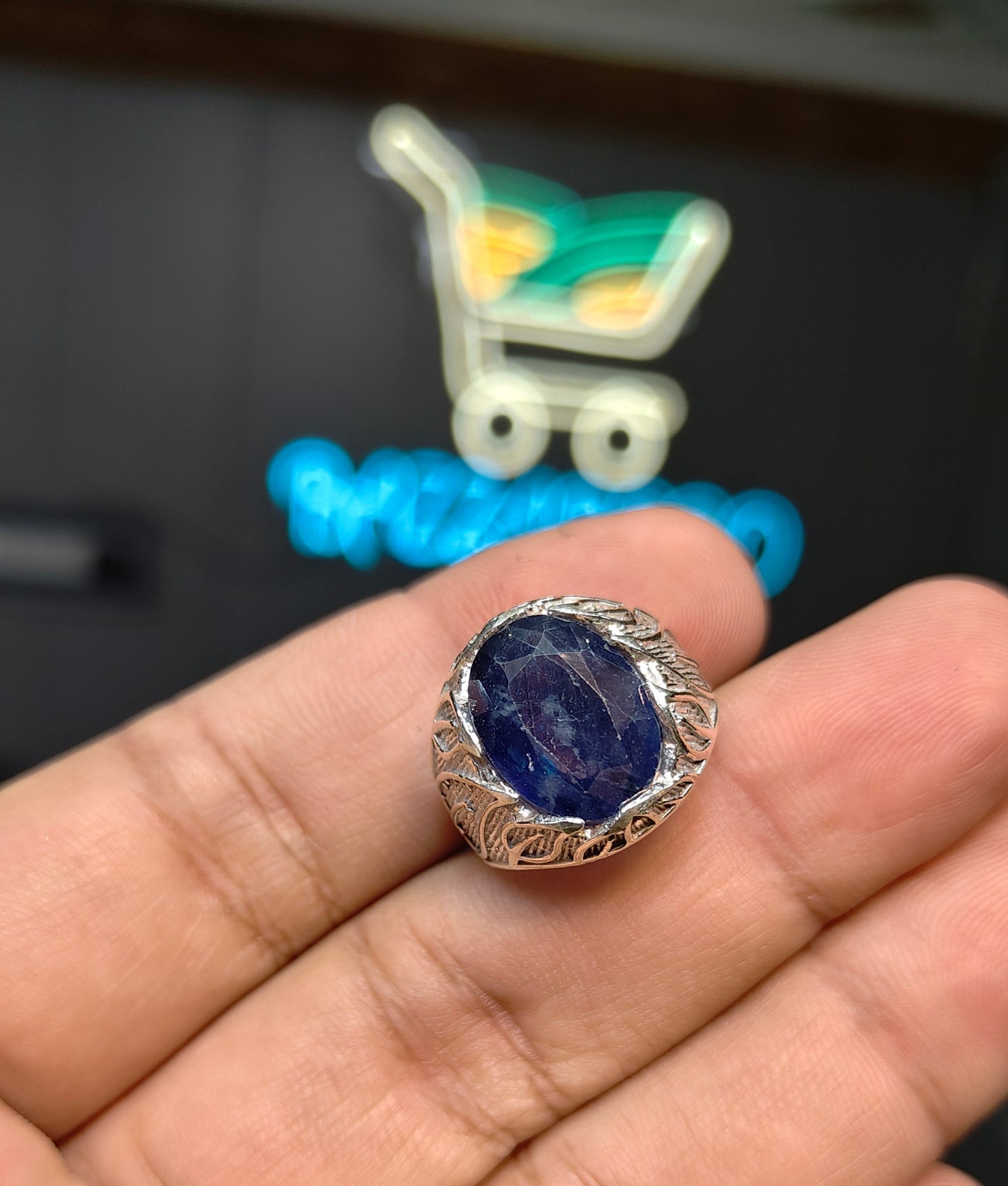 Premium Quality Neelam Ring