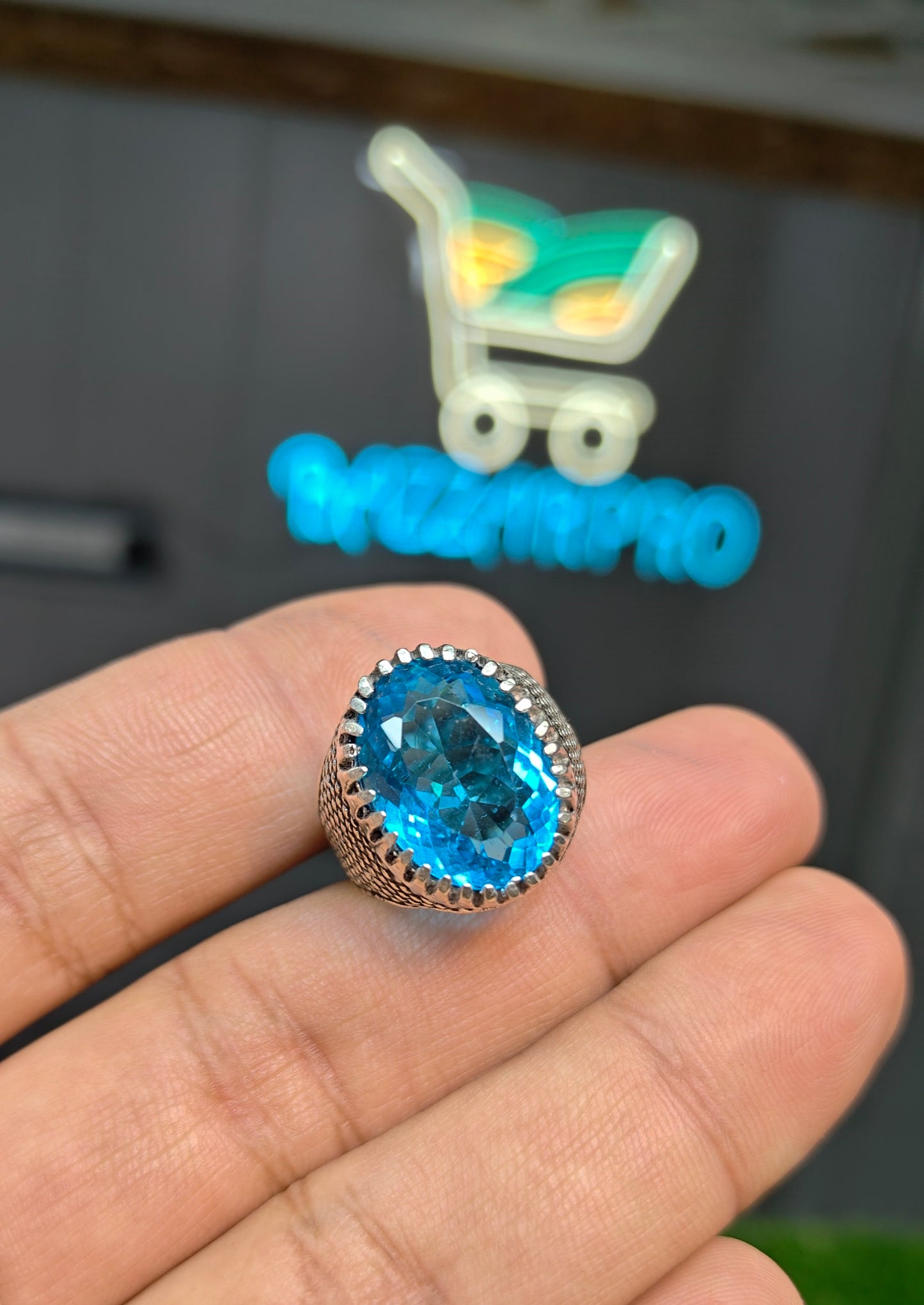 Blue Topaz Ring