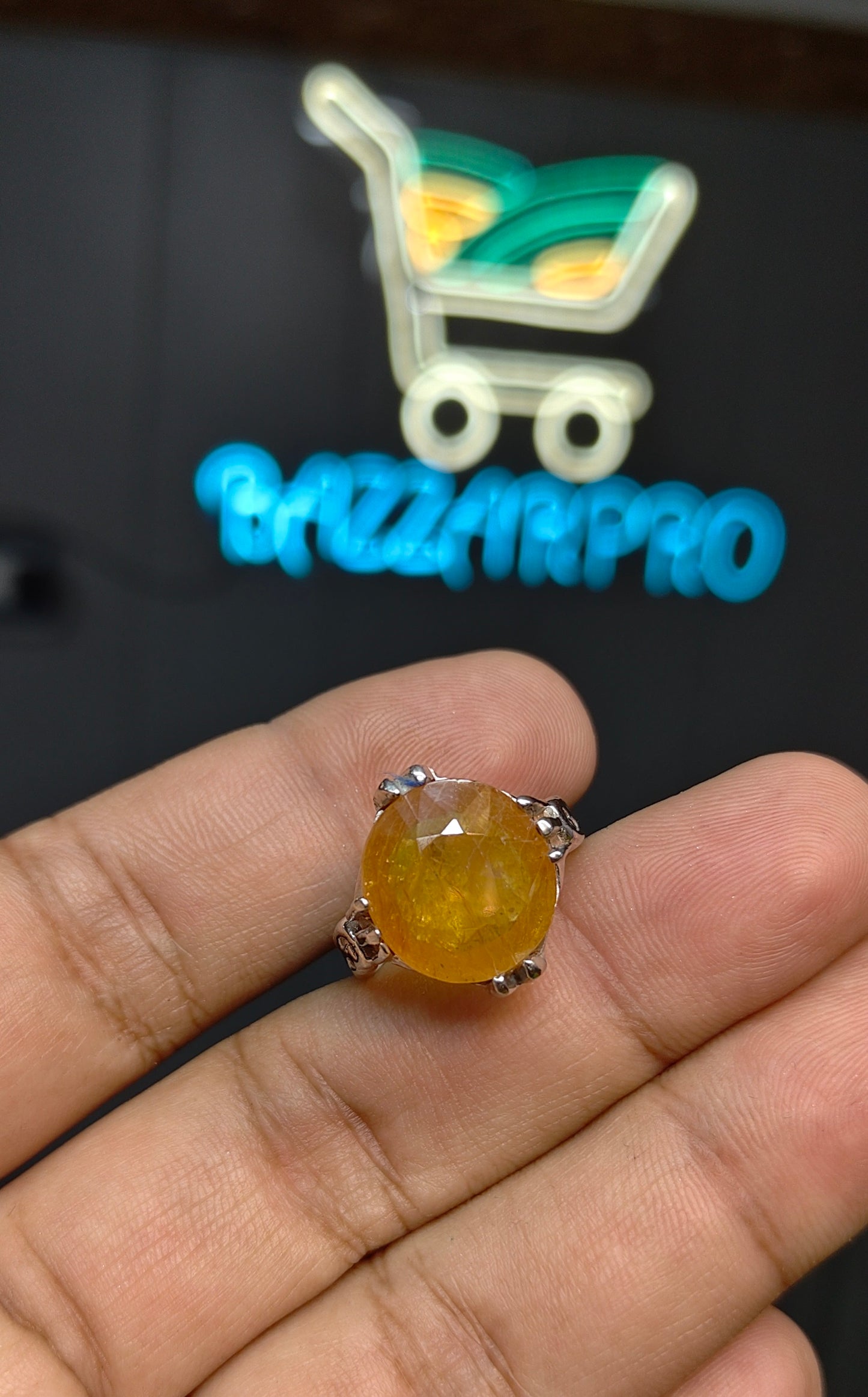 Premium Quality Pukhraj Ring