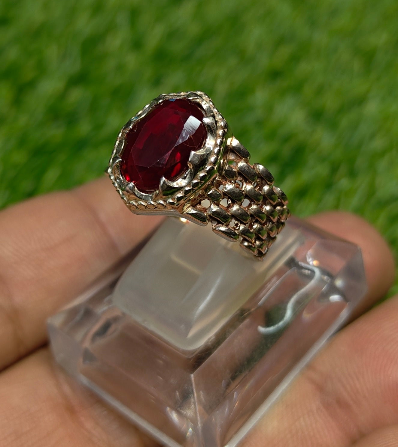 Premium Quality Anari Yaqoot Ring