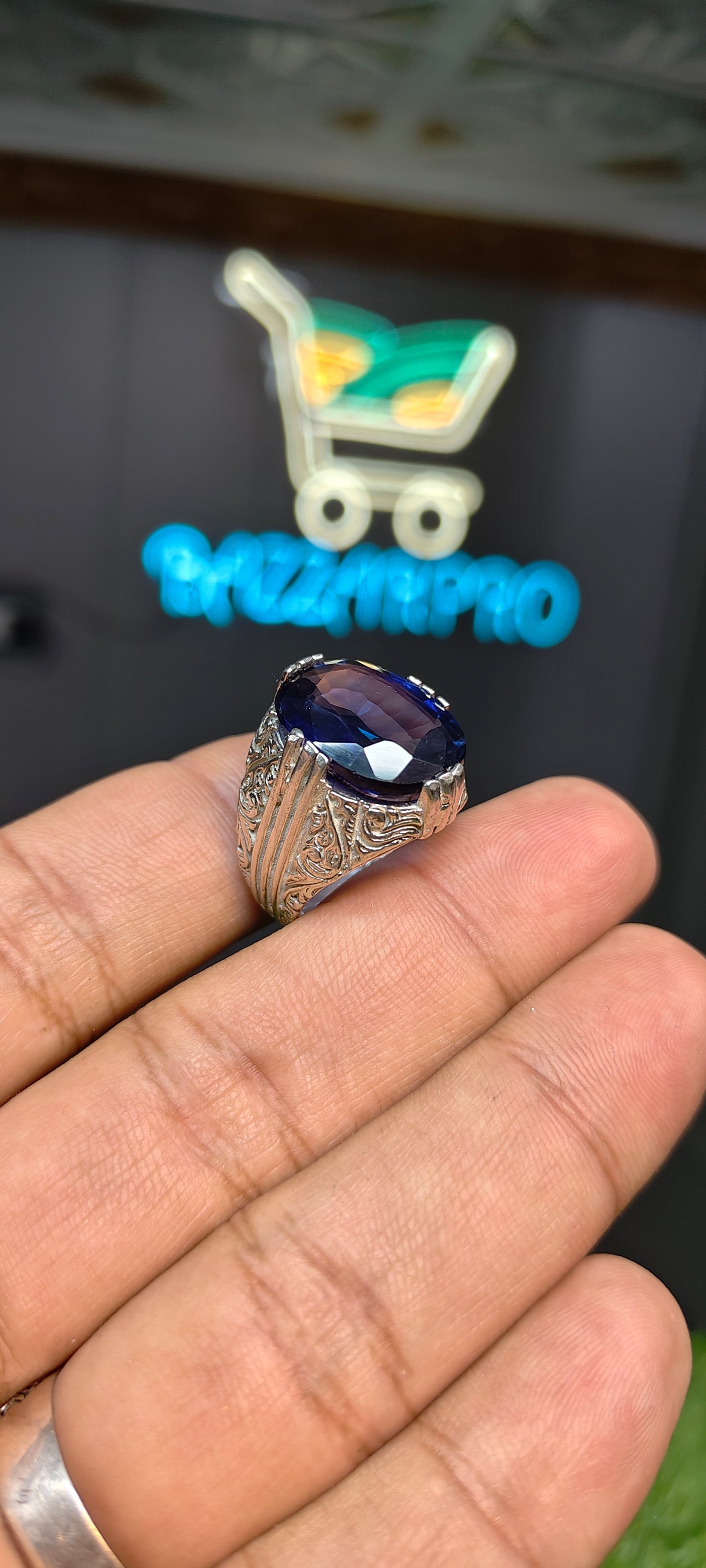 Premium Quality Marka Neelam Ring