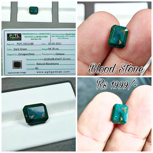 Blood Stone With Lab Certificate