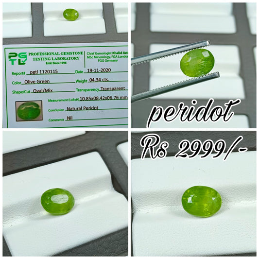 Peridot With Lab Certificate