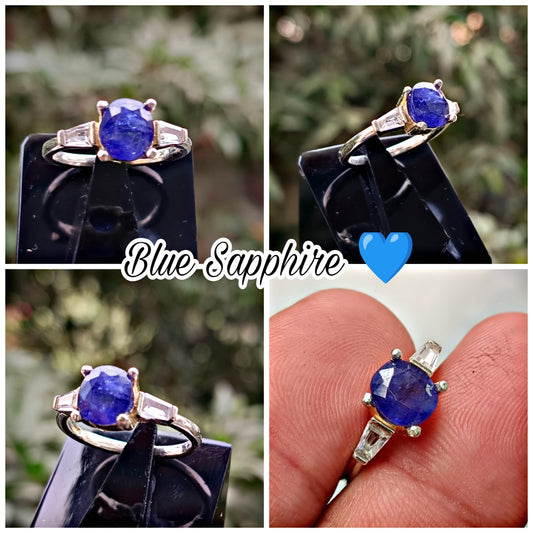 Blue Sapphire Turkish Ring