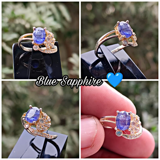 Blue Sapphire Turkish Ring