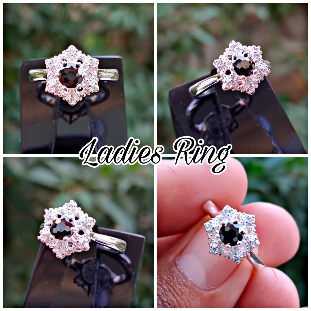 Black Zircon Ladies Ring