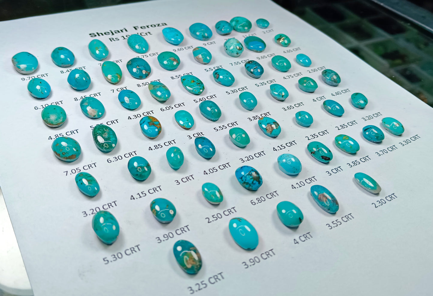 Turquoise(shejri Feroza Nesha Puri Sona Patti-Gold Metals)