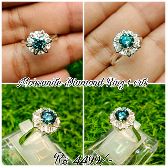 Moissanite Diamond 1 CRT Ring