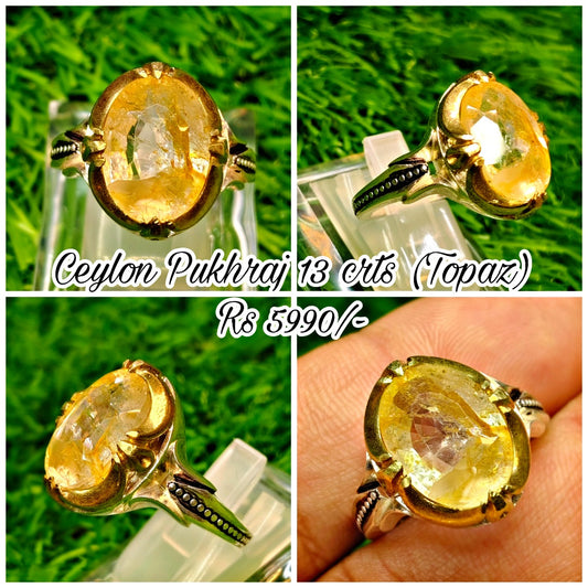 Vintage Style - Ceylon Pukhraj Ring