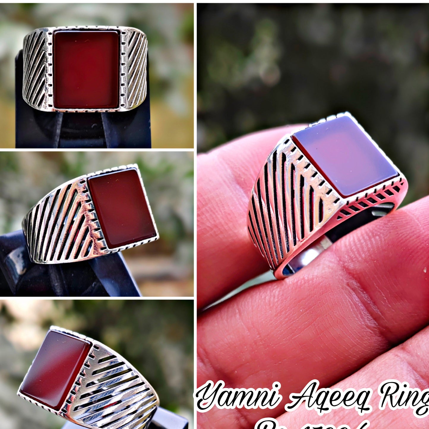 Yamni Aqeeq Turkish Ring