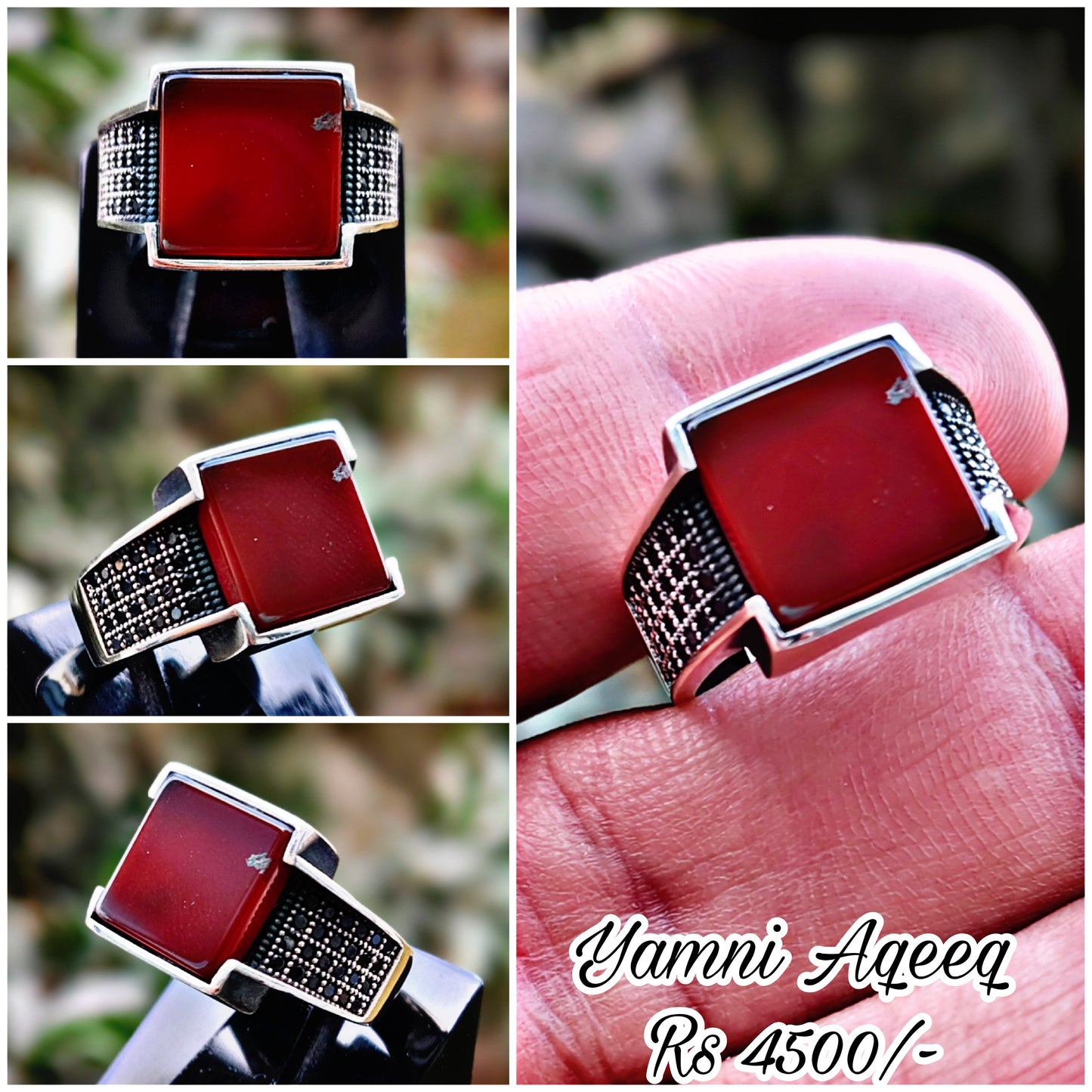 Yamni Aqeeq Turkish Ring