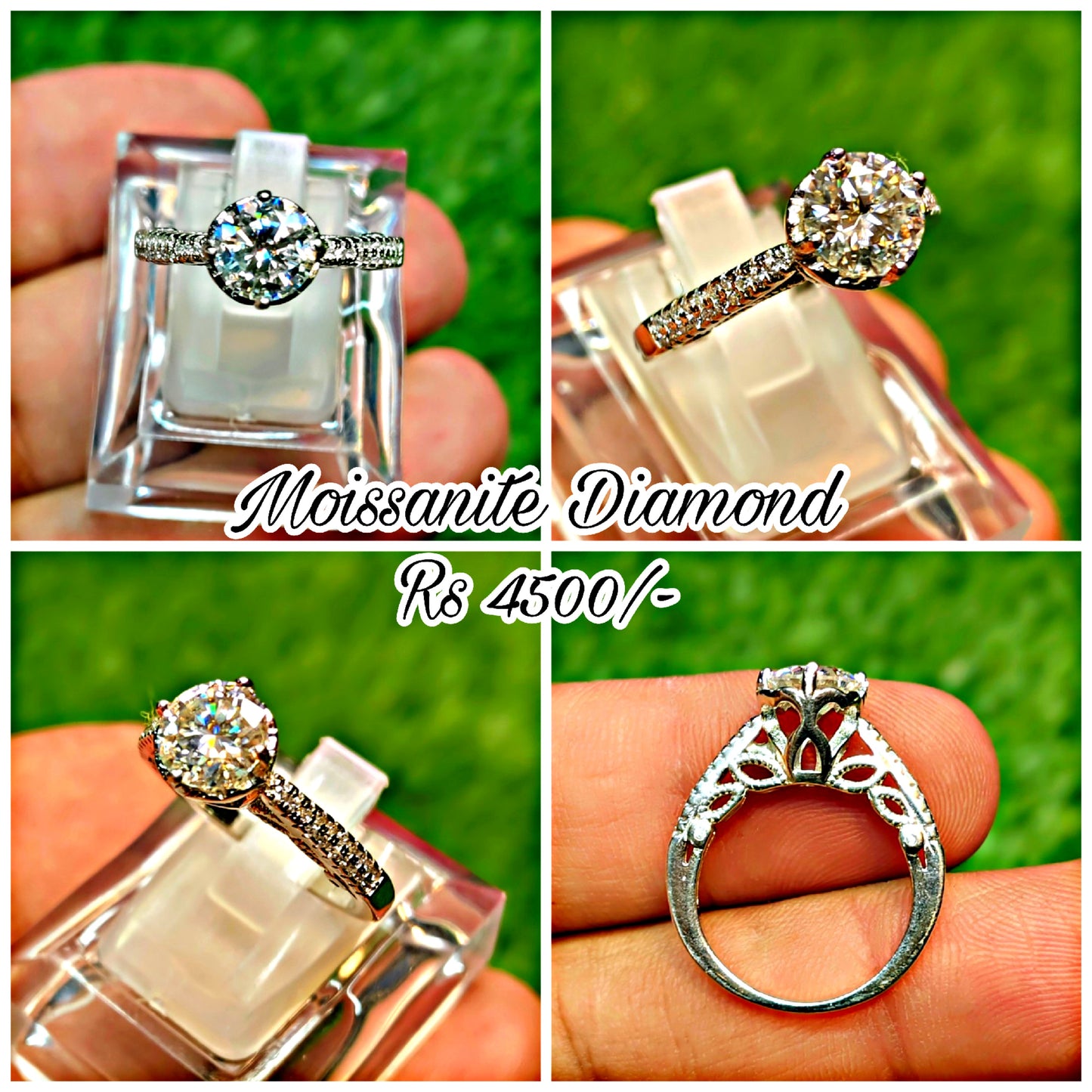 Moissanite Diamond Ring
