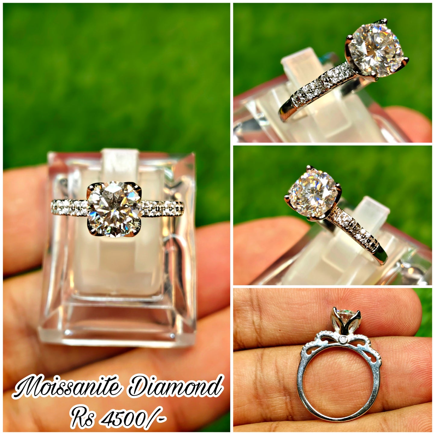 Moissanite Diamond Ring