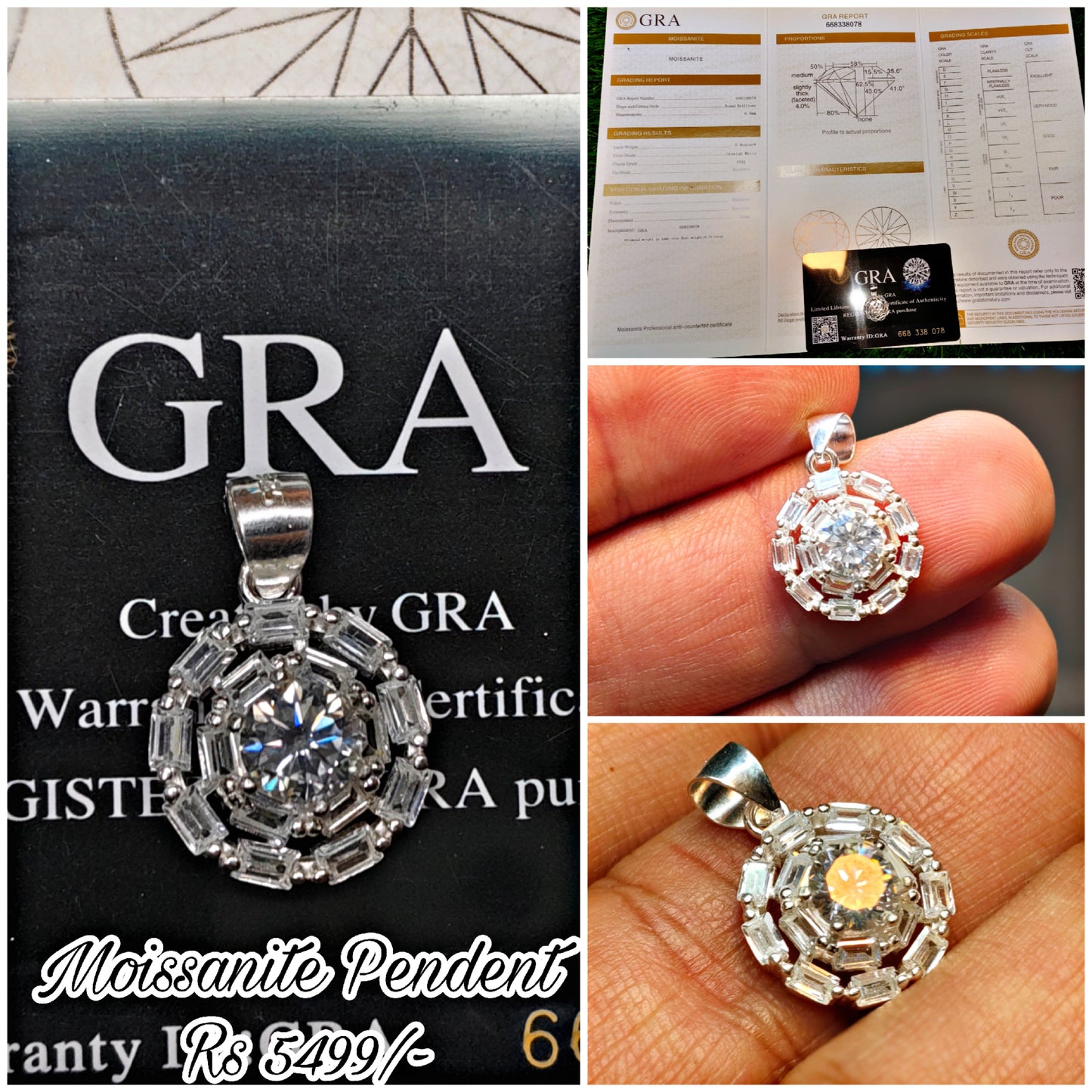 Moissanite Pendent