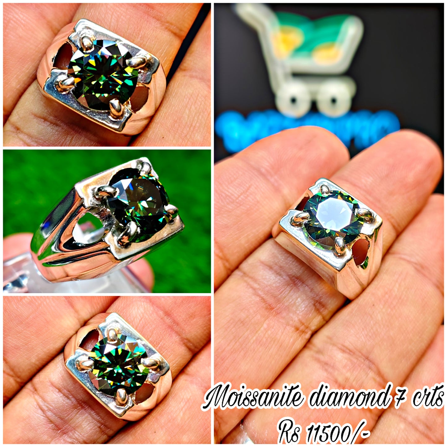 Moissanite Diamond Ring