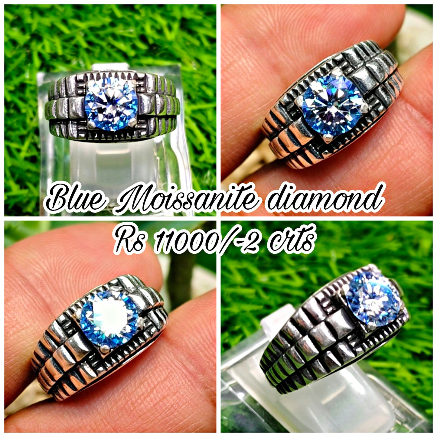 Blue Moissanite Diamond