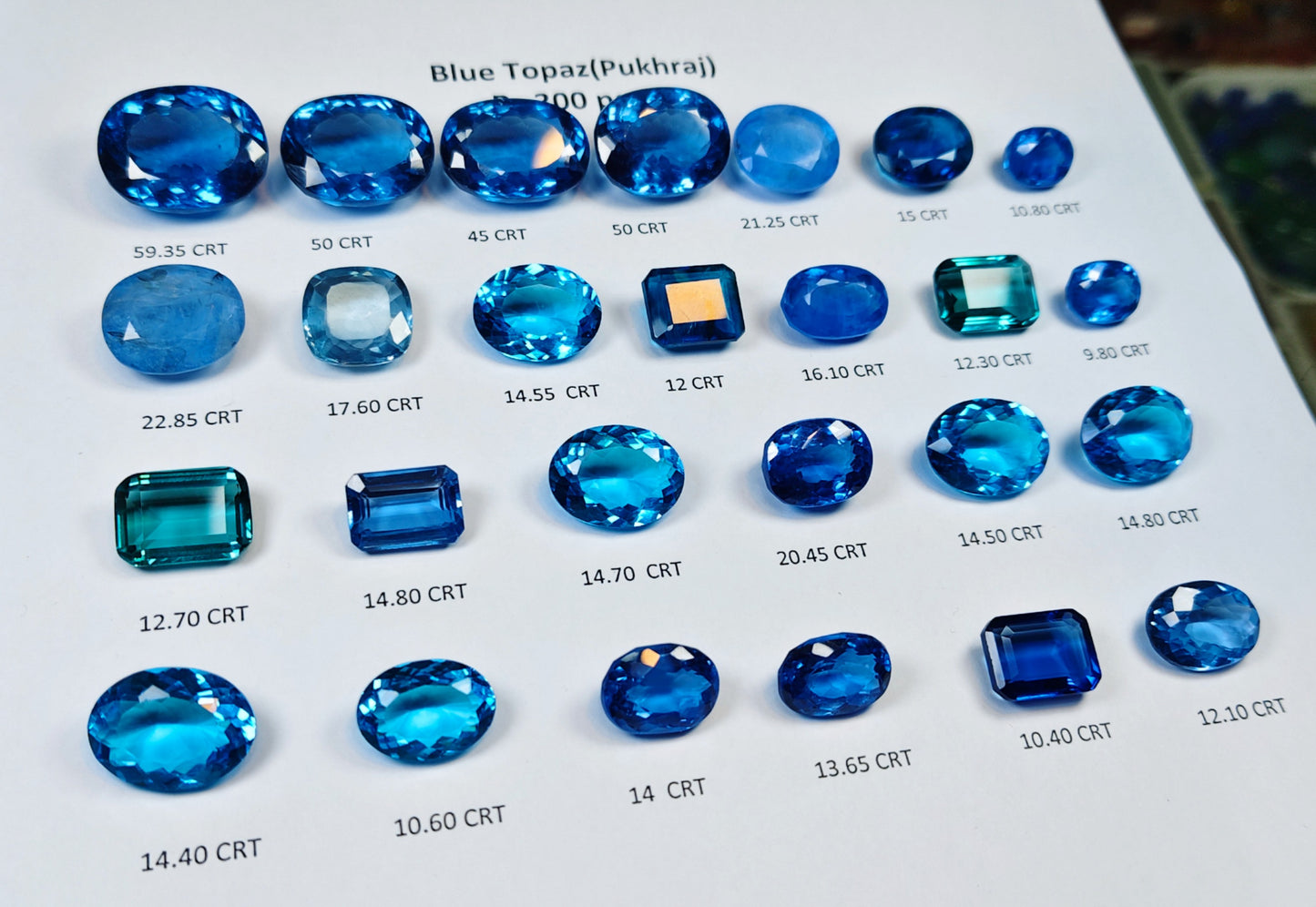 Blue Topaz (Pukhraj)