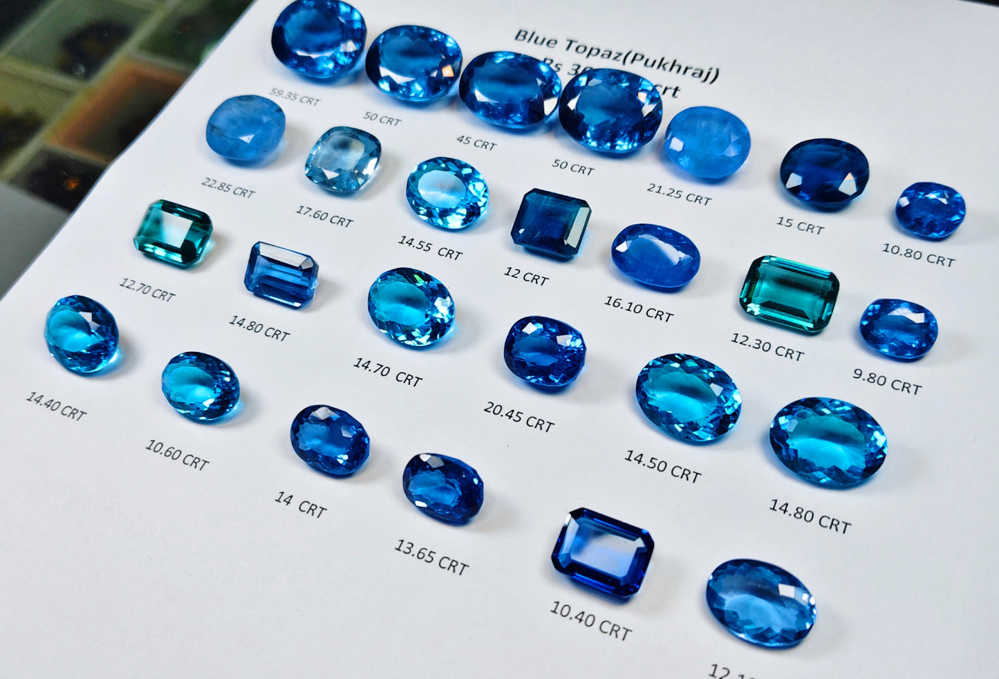 Blue Topaz (Pukhraj)