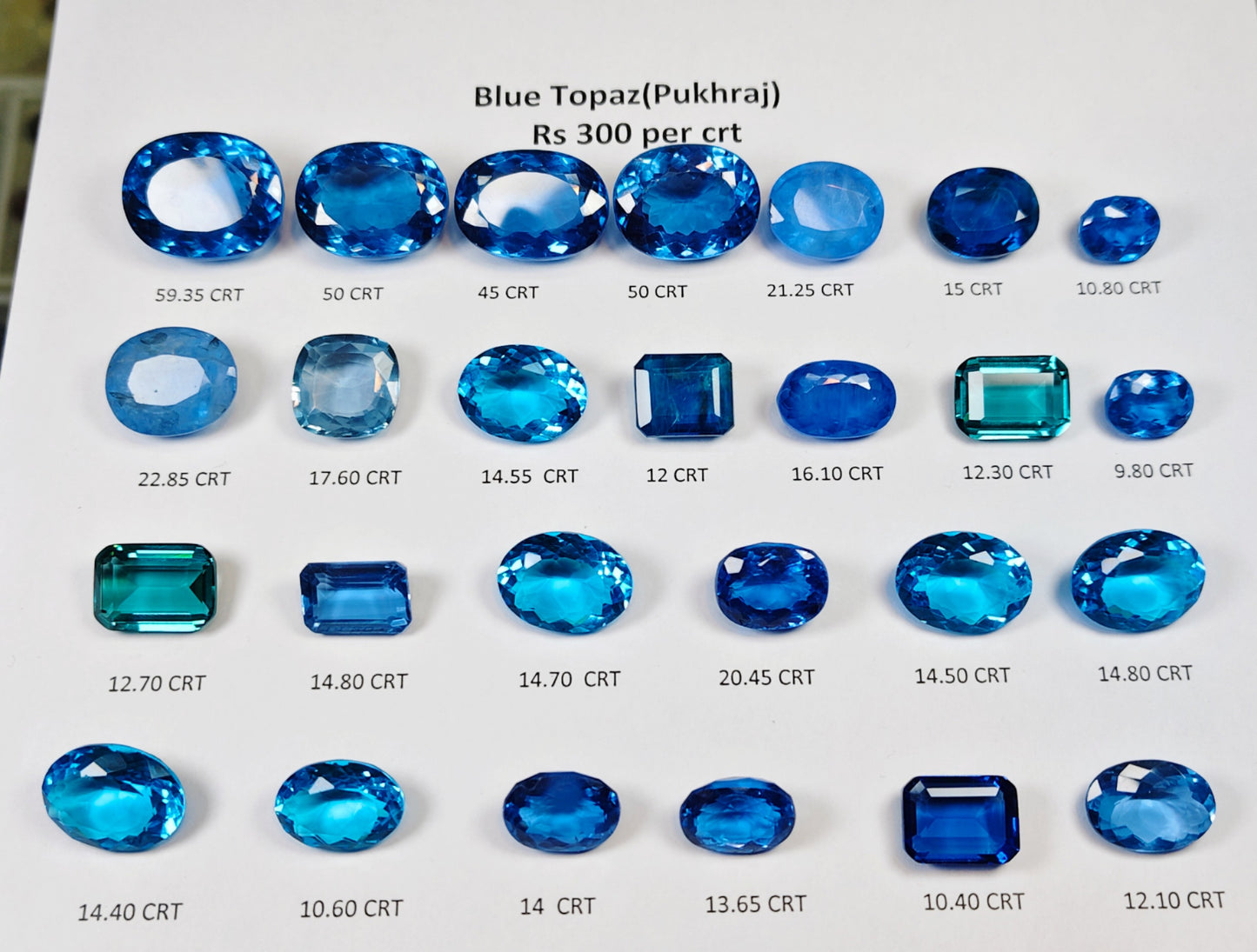 Blue Topaz (Pukhraj)