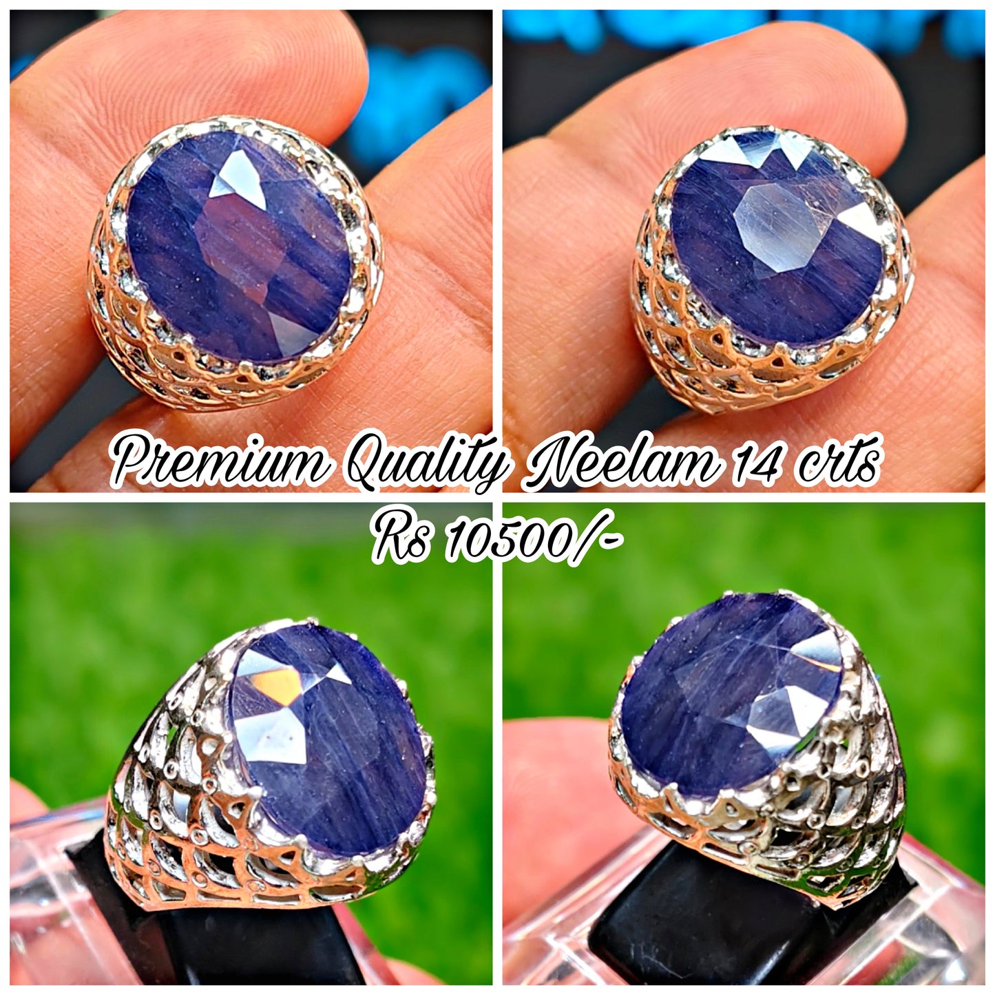 Premium Quality Neelam Ring