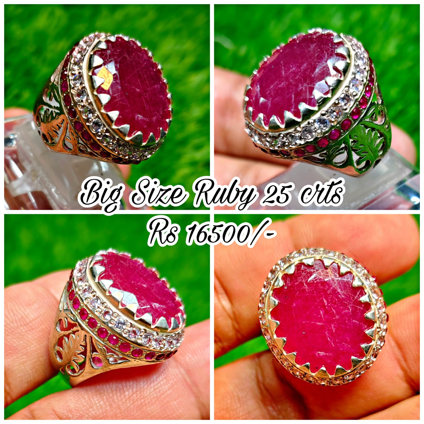 Big Size Ruby Ring