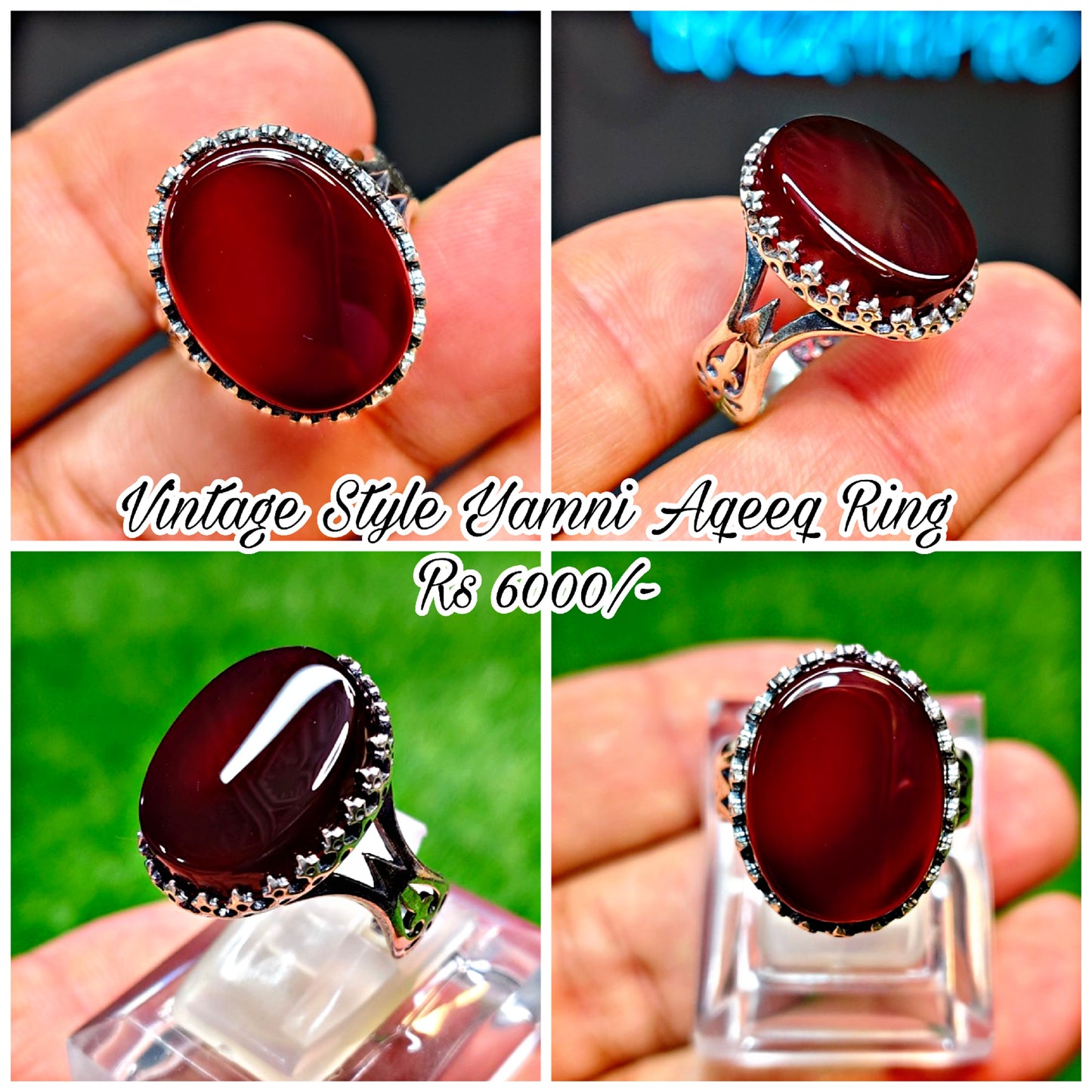 Yamni Aqeeq Ring