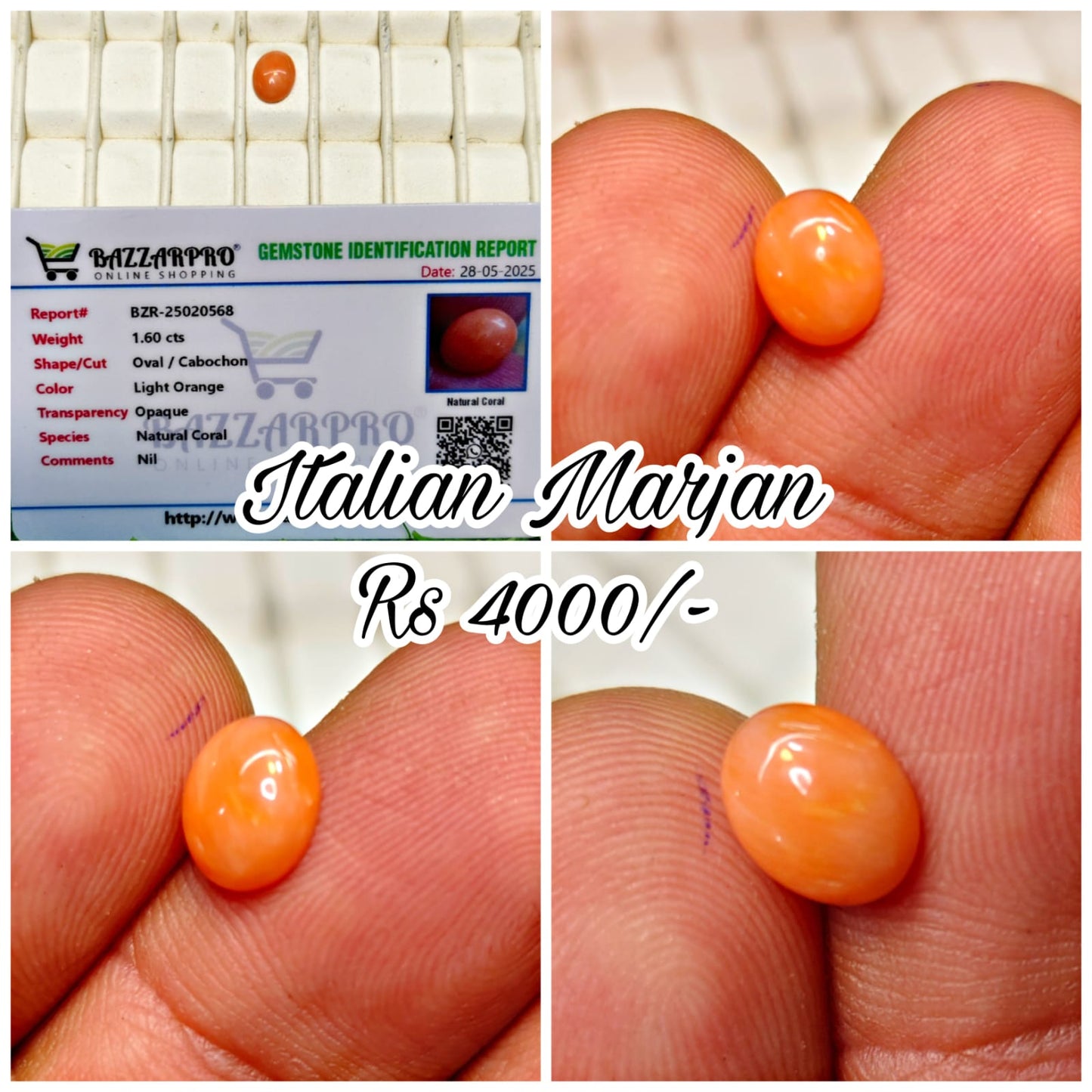 Italian Marjan With lab certificate