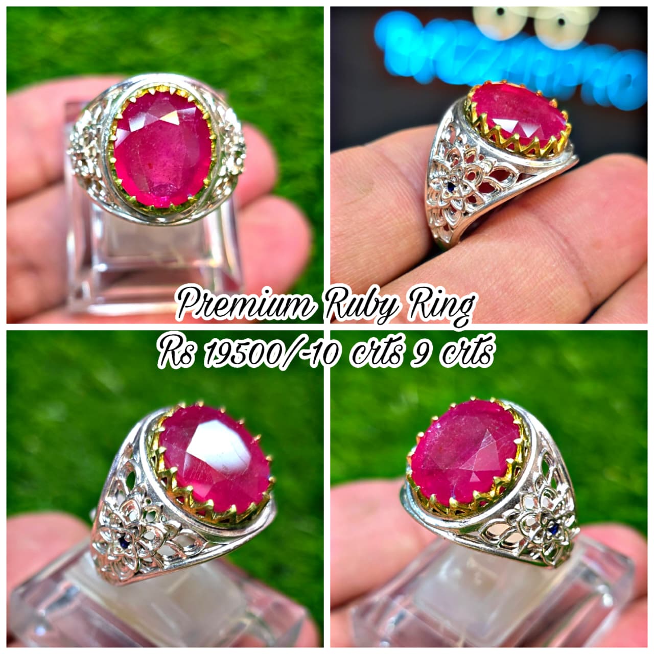 Premium Quality Vintage Style Ruby Ring