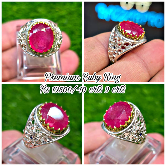 Premium Quality Vintage Style Ruby Ring
