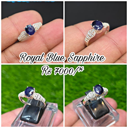 Premium Quality Neelam Ring (Ladies)