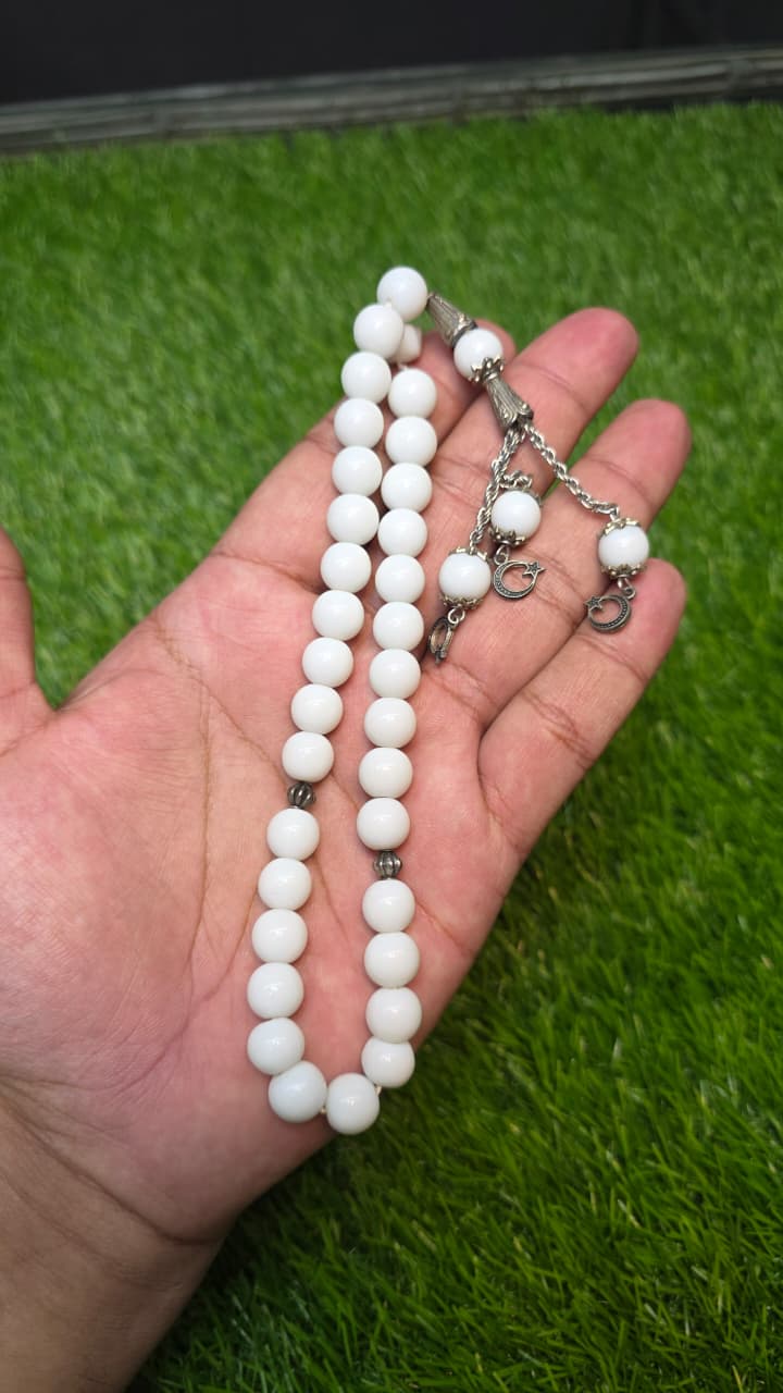 Natural Aqeeq Tasbeeh 33 Beads