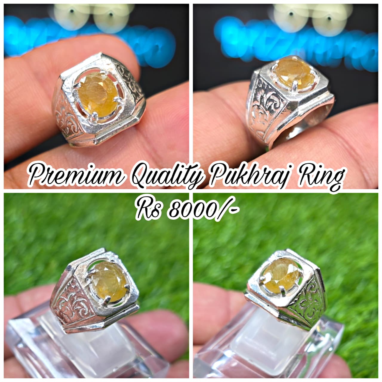 Premium Quality Pukhraj Ring